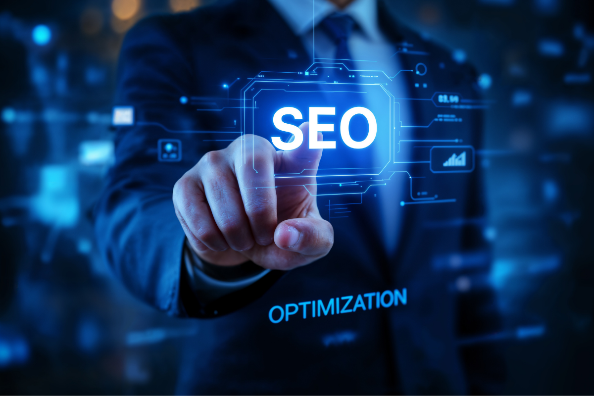 SEO optimizasyon kavramı dijital ekranda vurgulanıyor